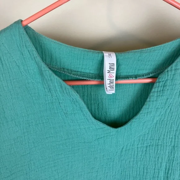 Latched Mama Nursing Teal Dress - Picture 2 of 5